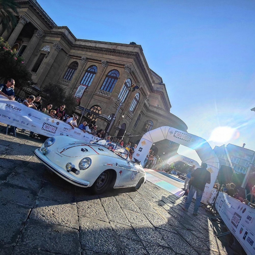 Virdis-Giorgo-Porsche-356A-Piazza-Verdi-Targa-Florio-Classica-2023